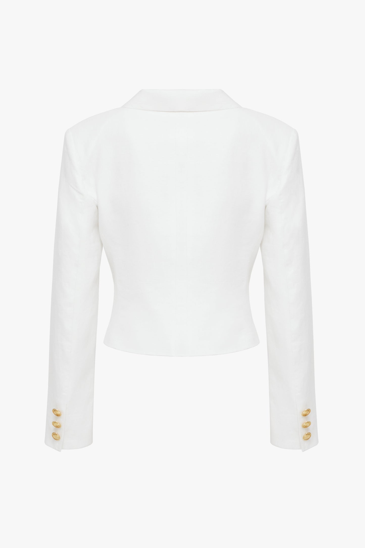 Lniana Marynarka Midi "Blanc de la nuit" PREORDER