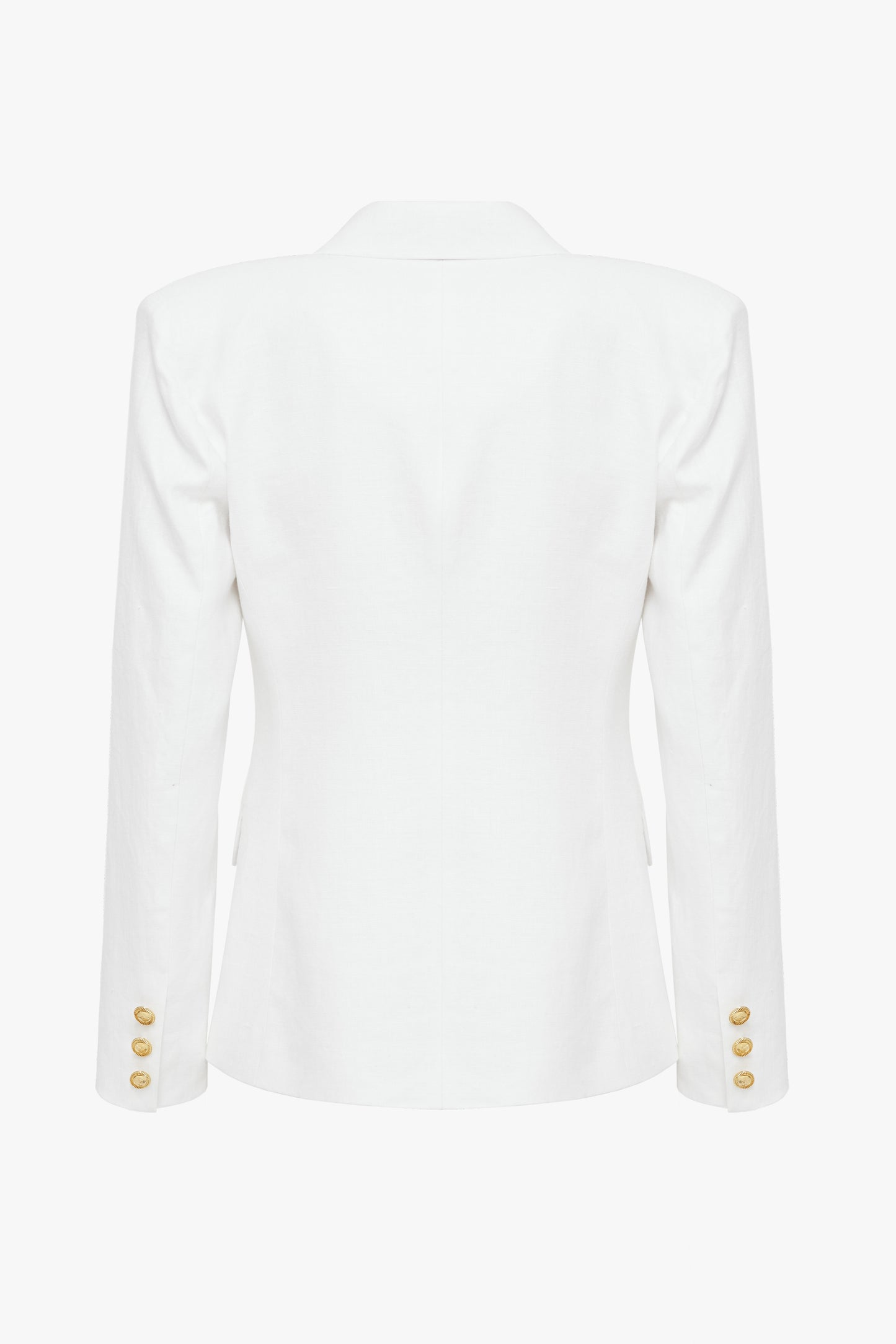 Lniana Marynarka Dwurzędowa "Blanc de la nuit"