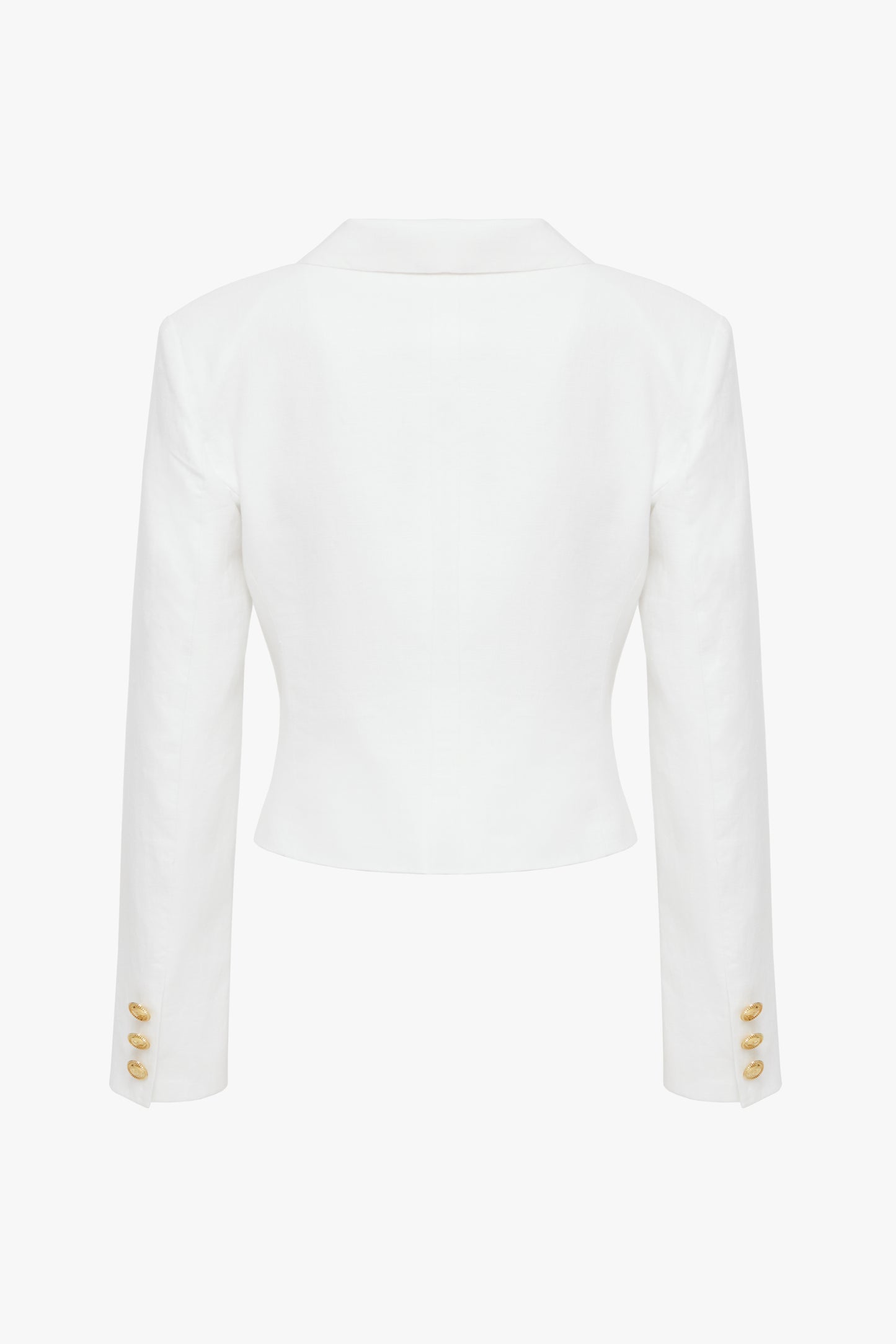 Lniana Marynarka Midi "Blanc de la nuit"