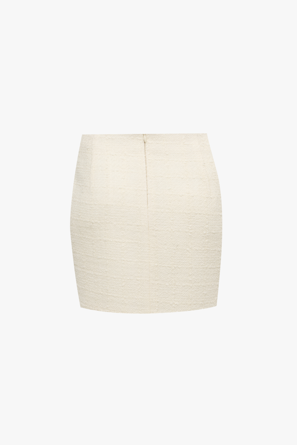 Spódnica asymetryczna wykonana z tkaniny tweed'owej "CRÈME DE LA CRÈME"