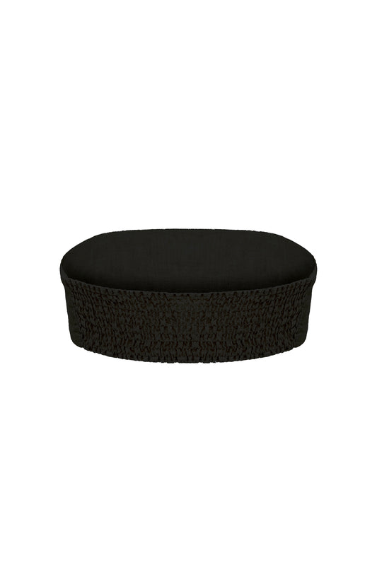 Lniany top "Amour Noir'