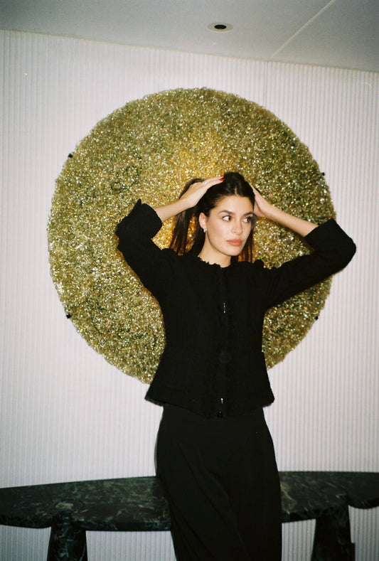 Marynarka typu chanelka "Noir Désir"