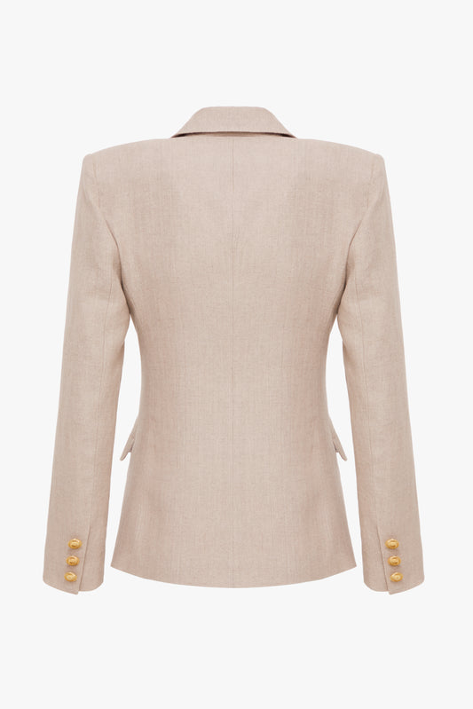 Lniana Marynarka Dwurzędowa "Sablé"