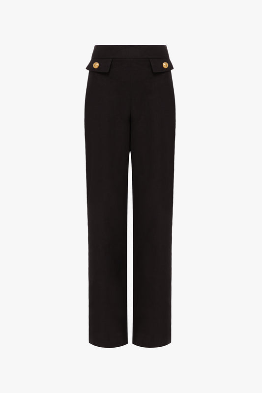 Lniane Długie Spodnie "Amour Noir"