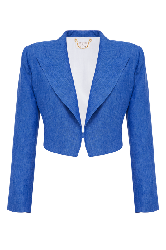 Marynarka Mini lniana "Azurite"