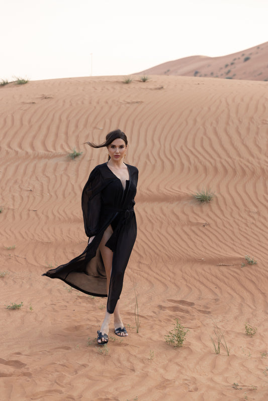 Narzutka Plażowa wykonana z szyfonu